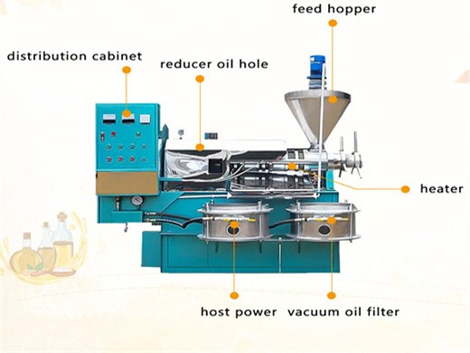 cold screw oil press/purifier in mexico