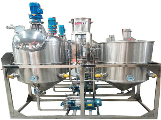 crude palm oil making machine oil refining fractionation machine for mexico